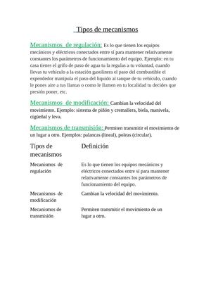 Mecanismos