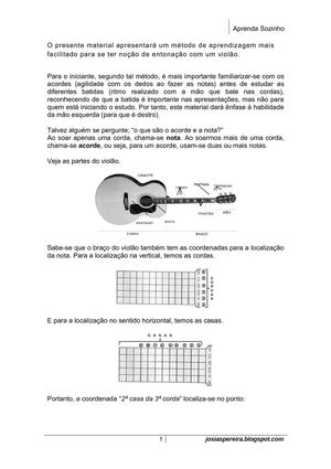 APOSTILA - VIOLÃO - APRENDA SOZINHO - 97-2003