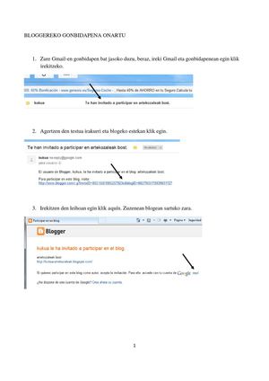 Bloggereko gonbidapena onartu
