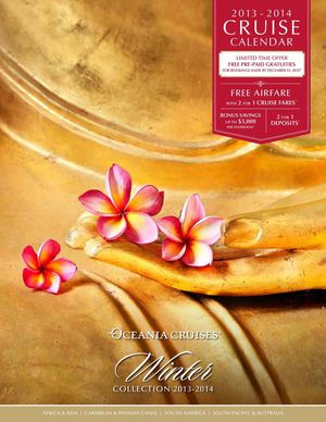Oceania Cruises - 2013/2014 Winter Collection Calendar