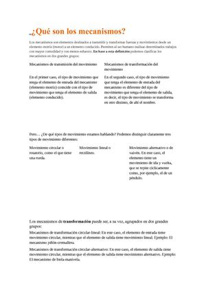 Qué son los mecanismos