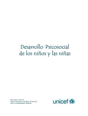 Cartilla Desarrollo Psicosocial de niñ@s
