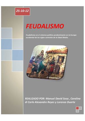 Informe del Feudalismo