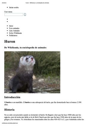 Huron - Wikifaunia, tu enciclopedia de animales