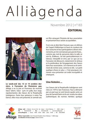 Alliàgenda de novembre 2012