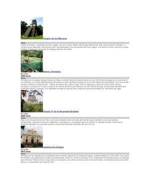 lugares turisticos en Guatemala 