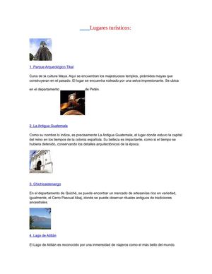 10  lugares turisticos de guatemala