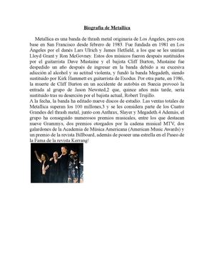 Biografia de Metallica