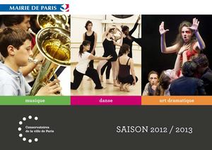 La brochure des conservatoires de la Ville de Paris 2012 - 2013