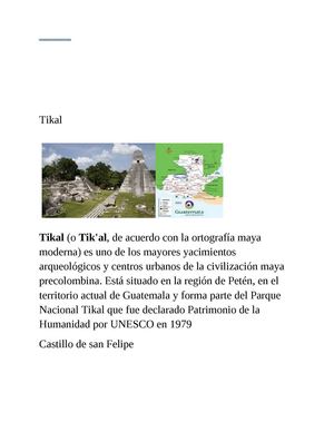 10 lugares turisticos en guatemala