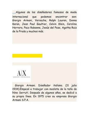 Diseñadores de Moda Internacional.