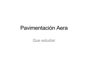 Pavimentacion Aerea