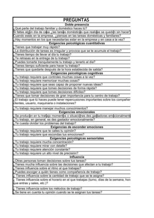CUESTIONARIO DE RIESGOS PSICOSOCIALES
