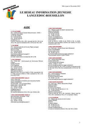 Listing Réseau IJ OCT2012