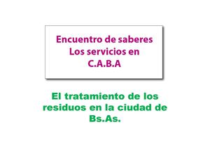 Servicios Urbanos - 4º grado