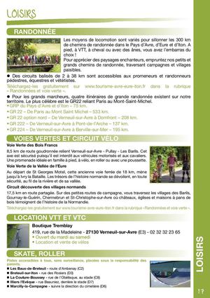 guide des sports dans le pays d'avre et Iton