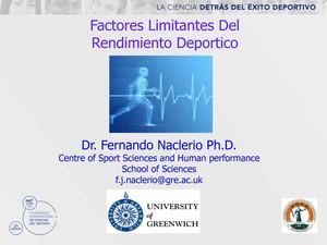 Factores Determinantes del Rendimiento Deportivo