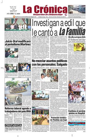 La Cronica 26 de octubre