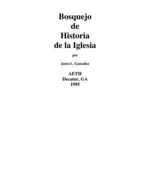 Bosquejo de historia de la iglesia