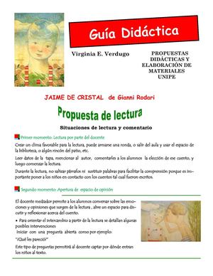 Propuesta de lectura: Jaime de cristal por Virginia Verdugo