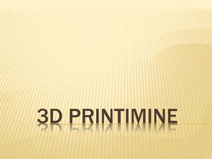 3D Printimine