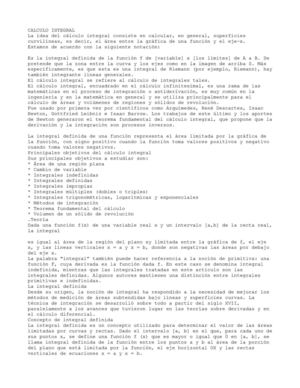 QUE ES CALCULO INTEGRAL