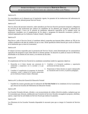 Reglamento de Servicio Social