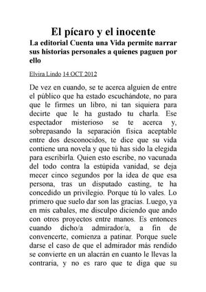 El pícaro y el inocente.