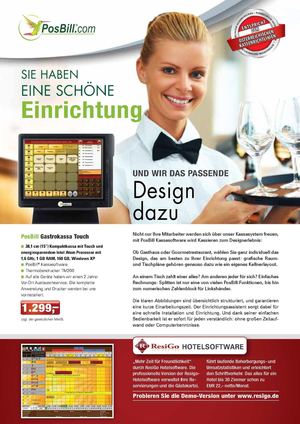 PosBill Gastrokassa und mobile Kassa
