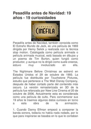 Pesadilla Antes de Navidad