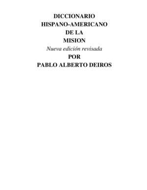 Diccionario Hispano de las misiones