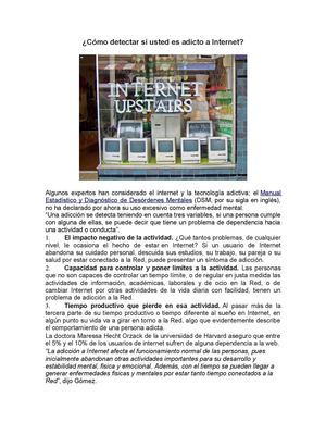 ¿Cómo detectar si usted es adicto a Internet?