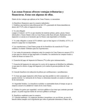 Las zonas francas (1)