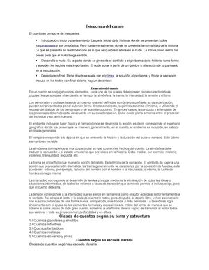 Estructura del cuento