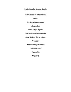 Bordes y Sombreados en Word 2010