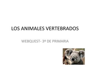 LOS ANIMALES VERTEBRADOS