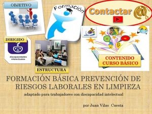 PRESENTACIÓN CURSO PREVENCIÓN RIESGO LABORAL - ADAPTADO PARA DISCAPACITADOS INTELECTUALES  -  LECTURA FÁCIL