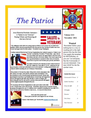 Fort Mill VFW newsletter - 'The Patriot'