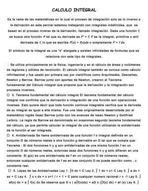 Articulo de lo que es càlculo integral