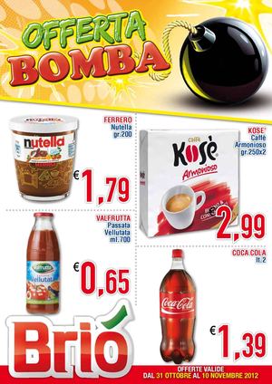 Volantino cedi Briò Molise - 31 Ottobre 10 Novembre