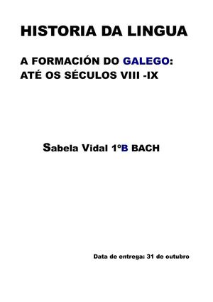 Traballo de Lingua Galega