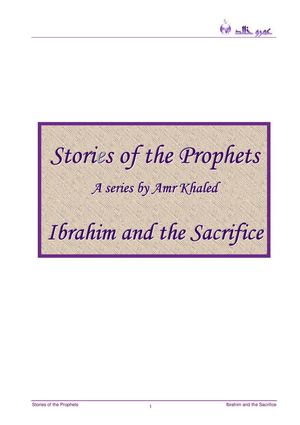 23 Amr Khaled - Prophets - Ibrahim and the Sacrifice