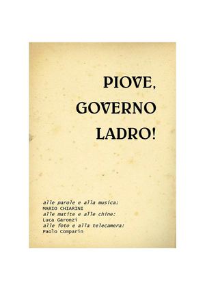 piove, governo ladro!