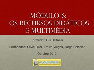 Recursos didáticos e multimédia