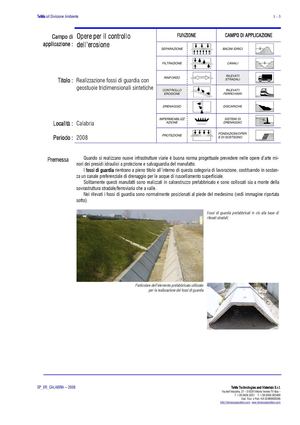 CASO STUDIO - RIVESTIMENTO FOSSI DI GUARDIA 