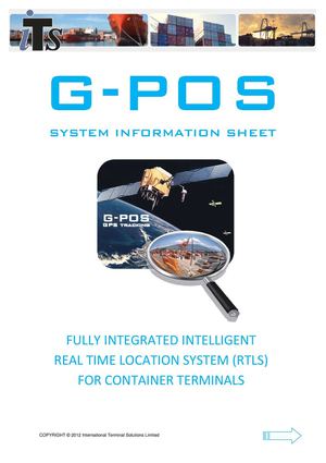 G-POS - a fully integrated real-time location system for container terminals