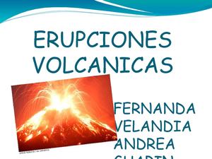 erupciones volcanicas