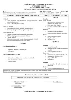 FOA 9º ANO