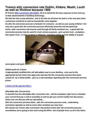 Attic Conversions Dublin, Kildare, Meath, Louth And Wicklow