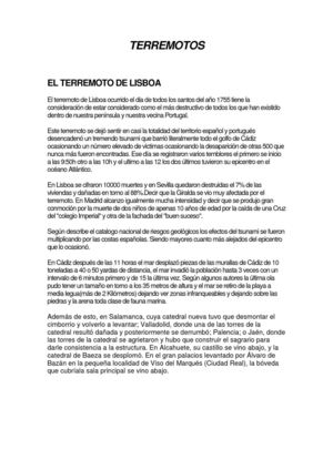 Terremoto de Lisboa, efectos y daños ocasionados en España